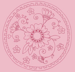 mandala II růžováá